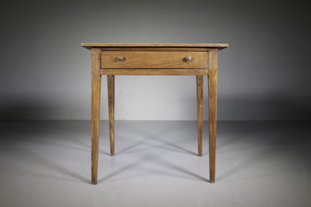 Simple Georgian Antique Elm Side Table