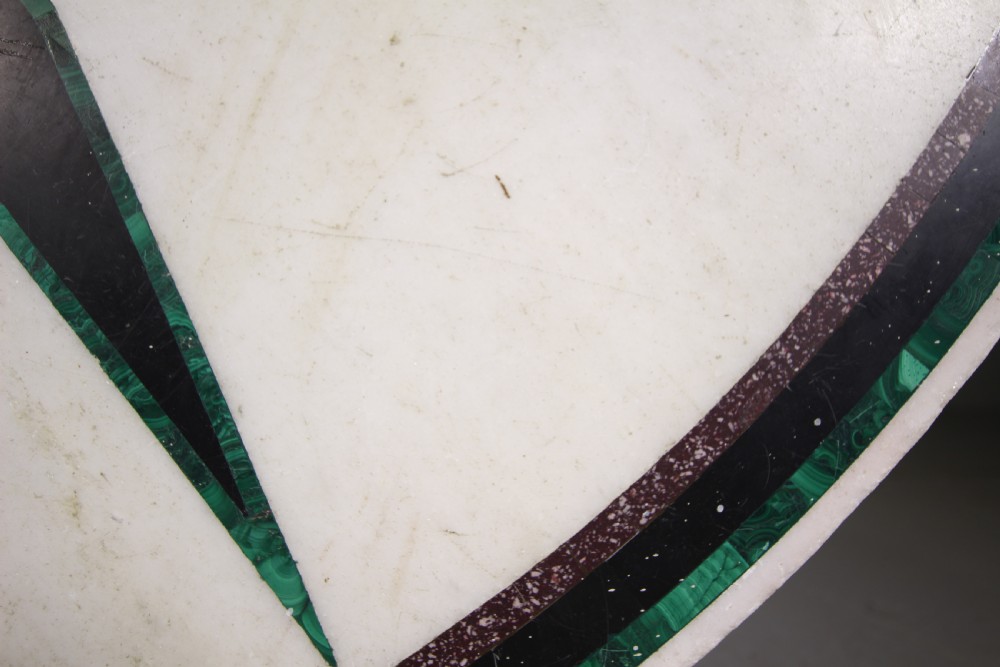 Fabulous Large 19th Century Antique Marble Circular Top View V
