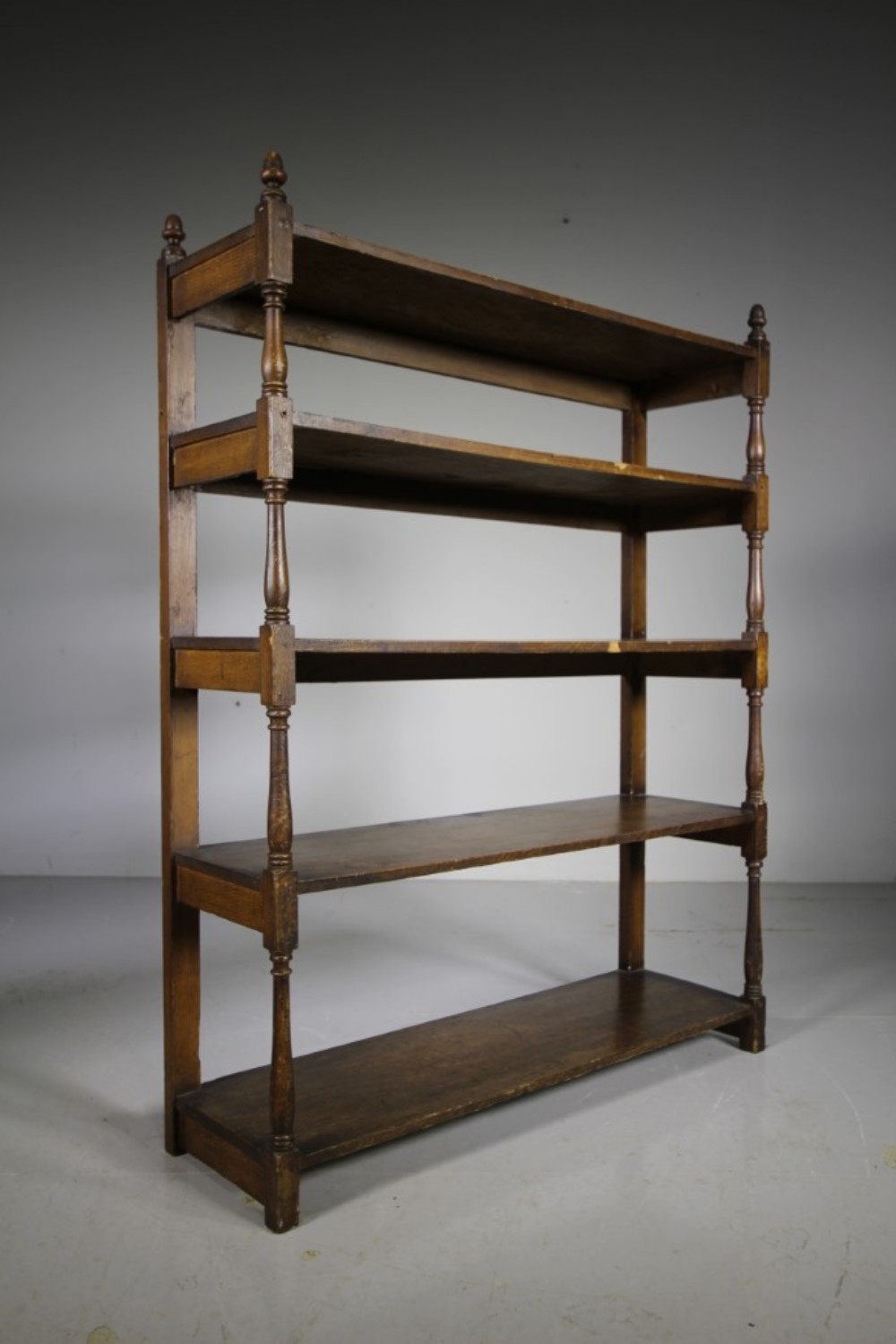 English Regency Original Painted Pine Antique Open Shelves
