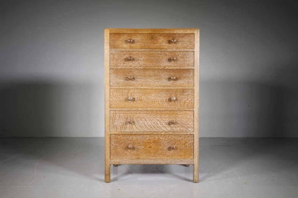 High Quality Heals of London Antique Oak Chest of Drawers