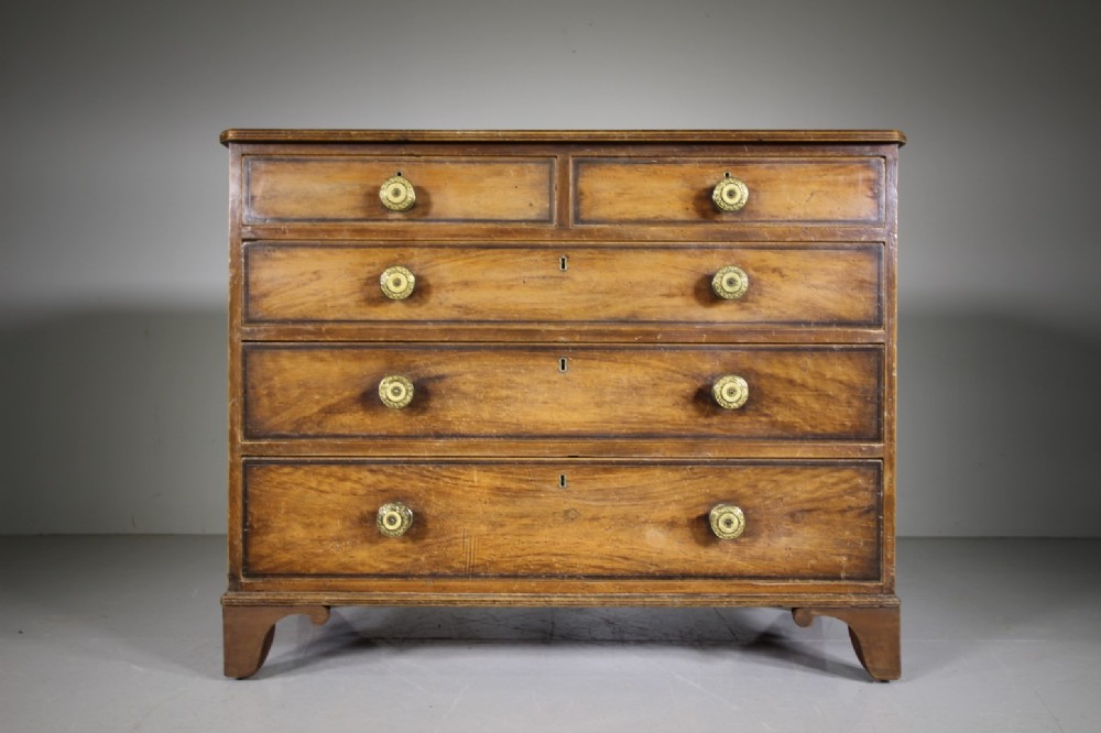 Georgian Original Painted Pine Antique Chest of Drawers