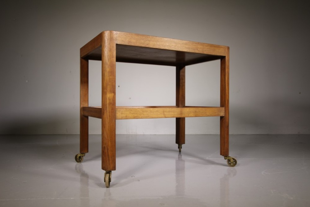 1930’s Gordon Russell Walnut Drinks Trolley – Labelled