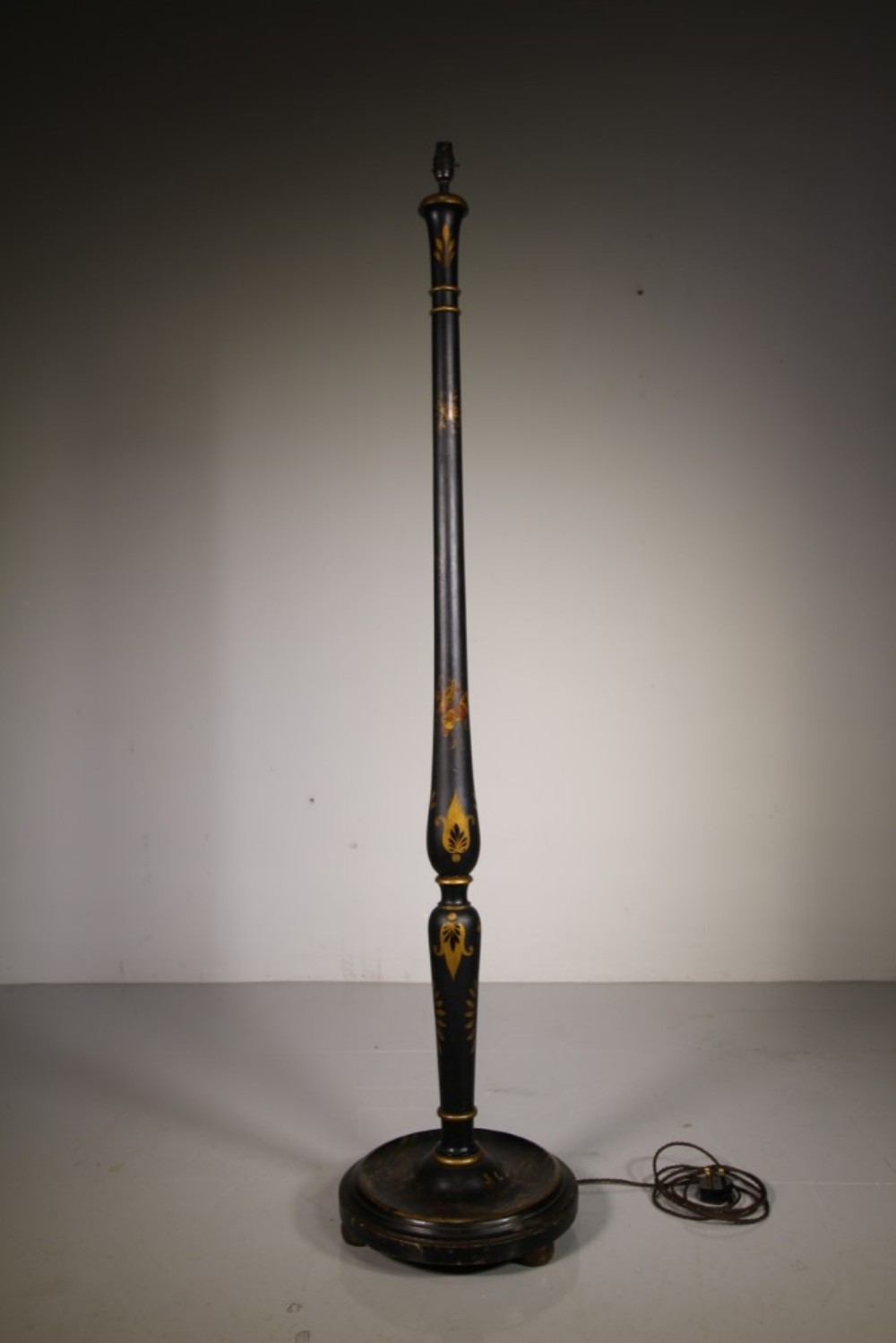 Edwardian English Antique Chinoiserie Floor Lamp – Rewired