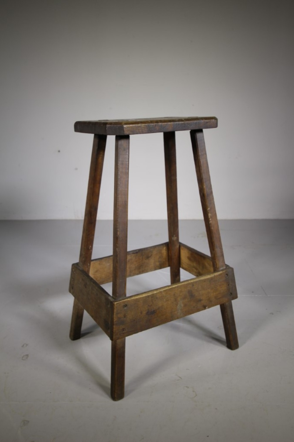 English 19th Century Antique Elm Mill Stool
