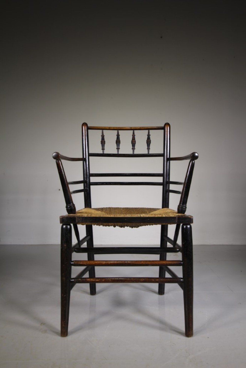 Lovely 19th Century Antique Sussex Chair by William Morris