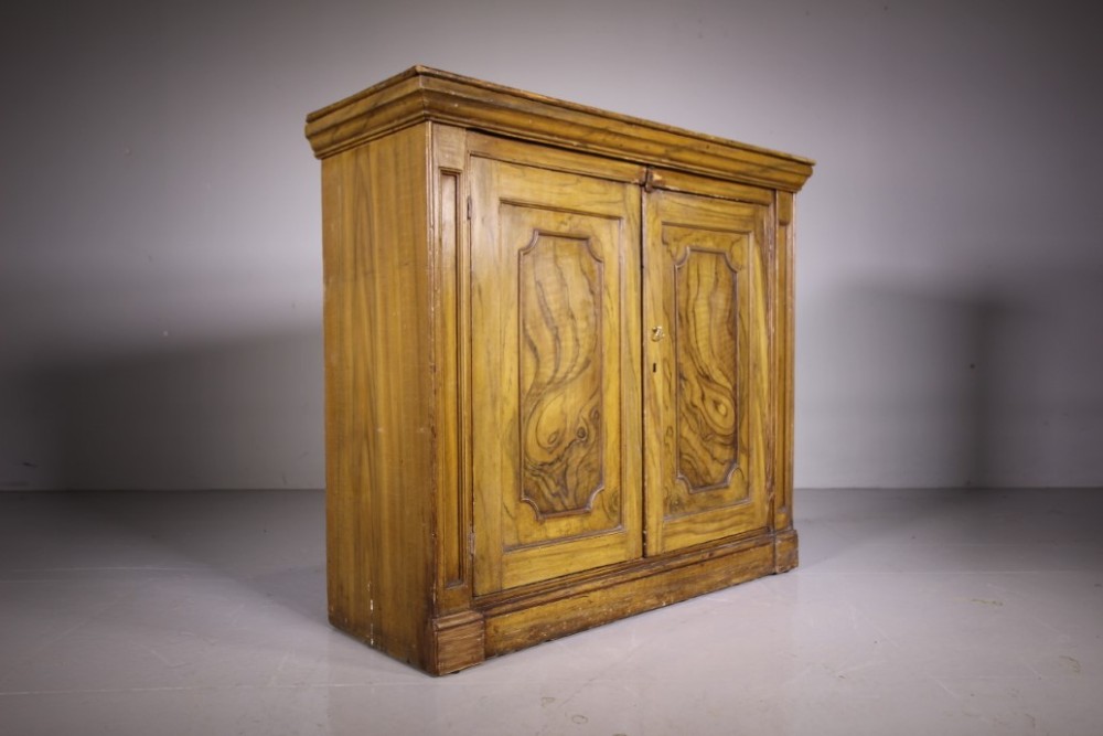 Regency Original Painted Pine Antique Cupboard
