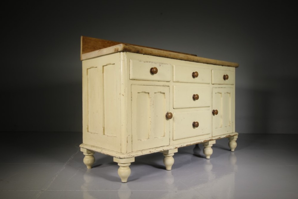 

English 19th Century Antique Sycamore Dresser