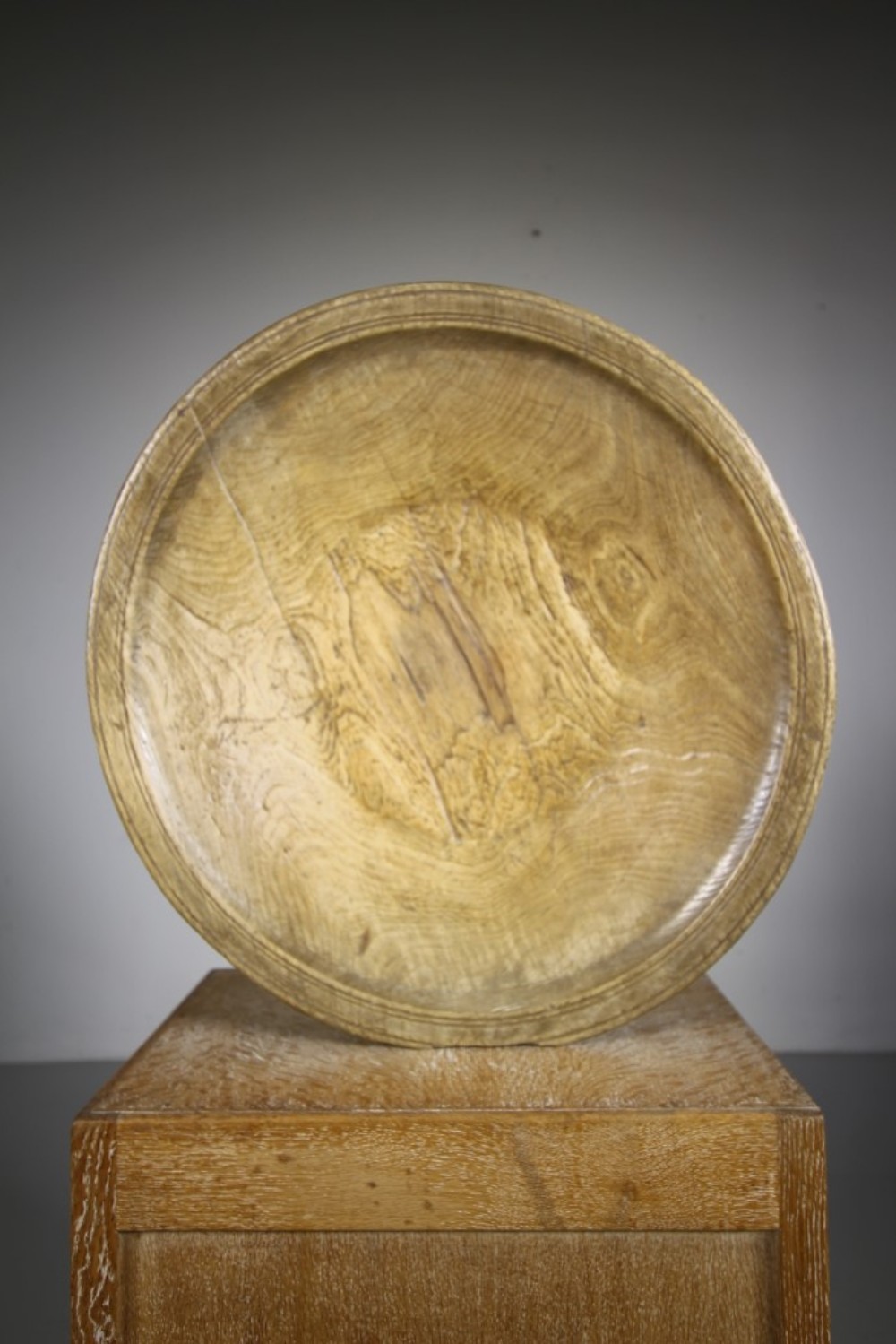 Very Large 19th Century Antique Sycamore Dairy Bowl