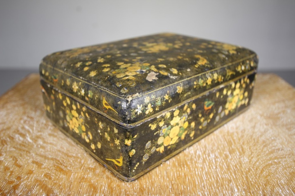 19th Century Antique Suffering Moses Kashmiri Box