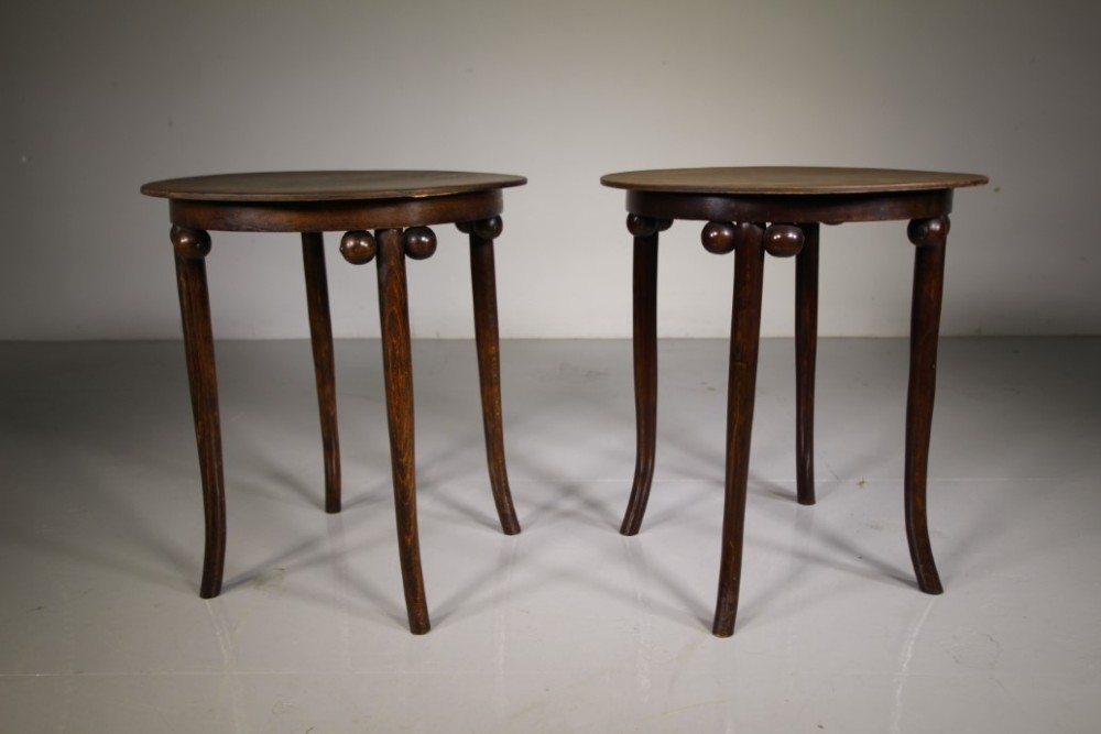 Pair of 1930’s Thonet Bentwood Side Tables