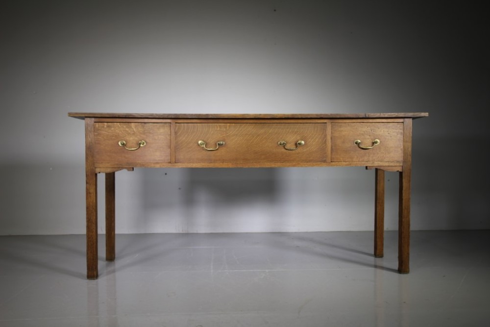 Edwardian Antique Oak Dresser Base