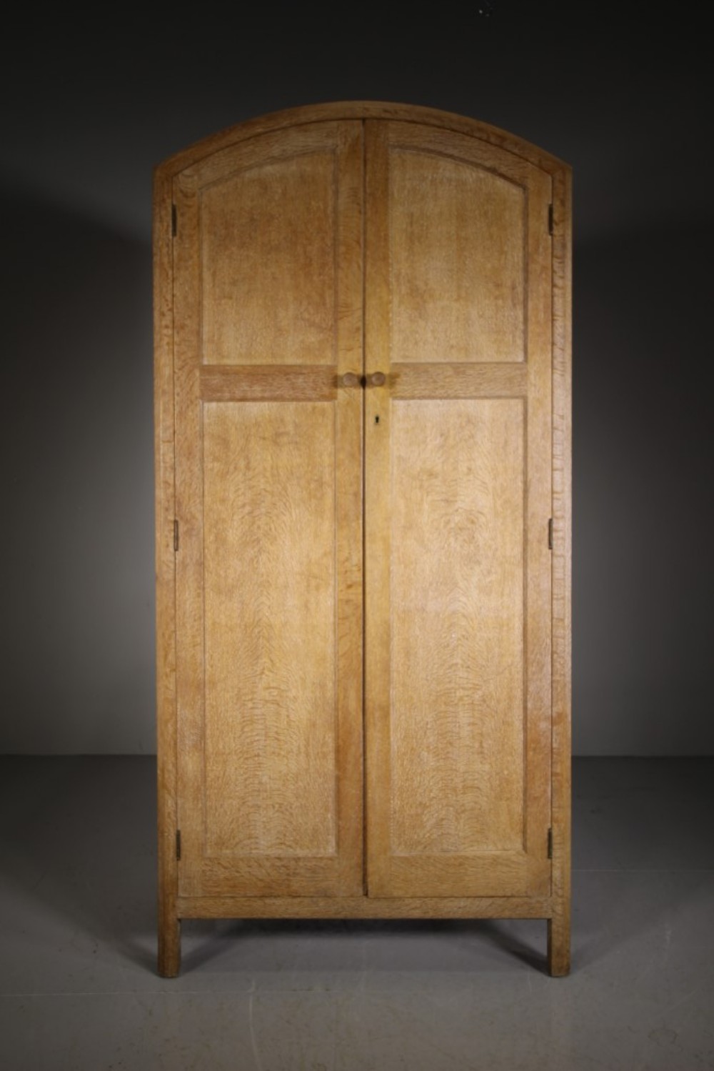 Heals of London Antique Oak Wardrobe – Labelled