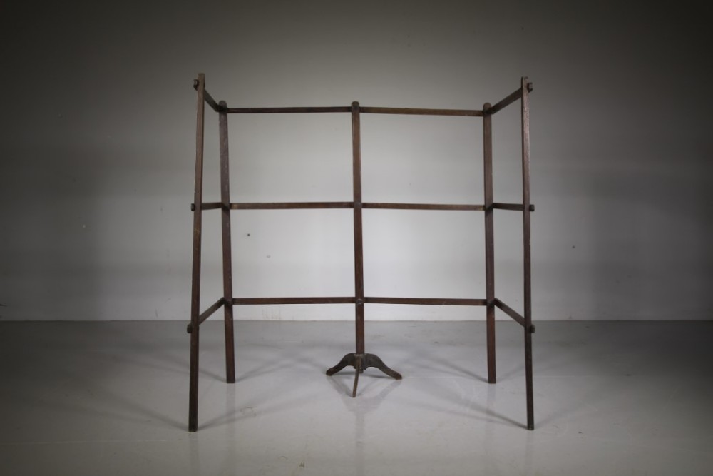 Edwardian Antique Folding Clothes Rail-Ingenious Design