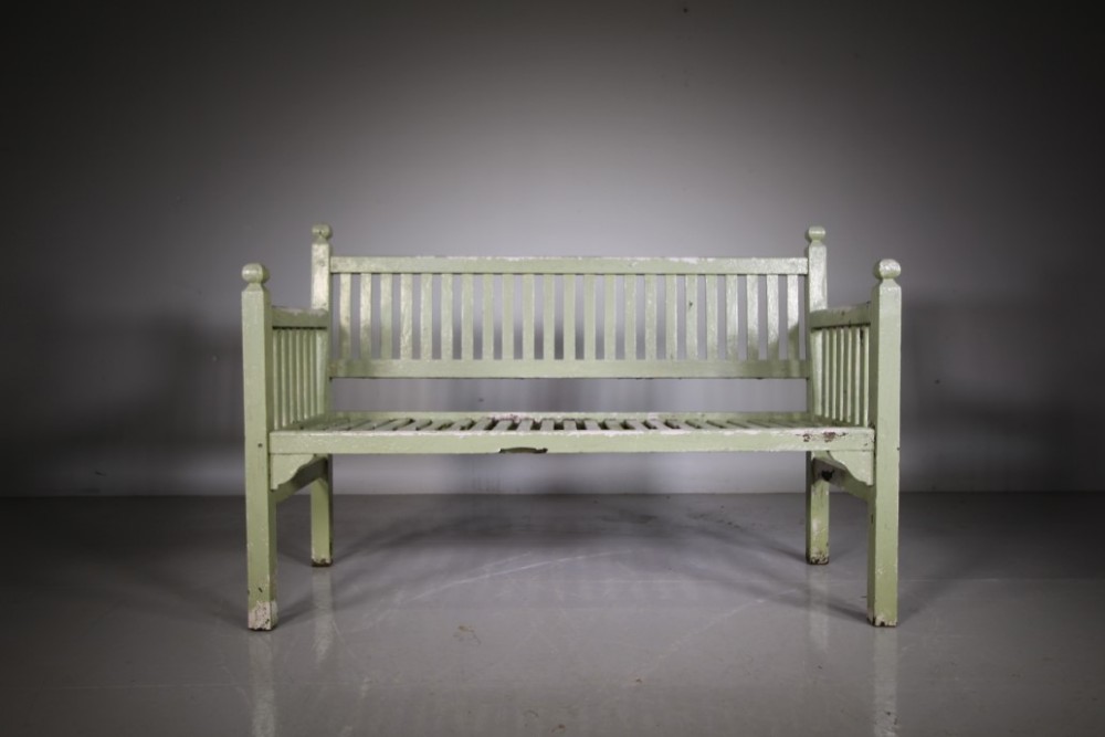 Heals of London Antique Teak Garden Bench Seat