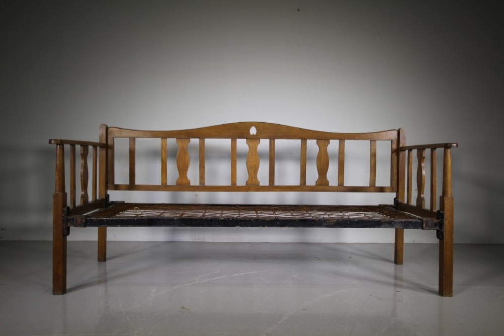 
Arts & Crafts Antique Oak Sofa / Daybed by Liberty London