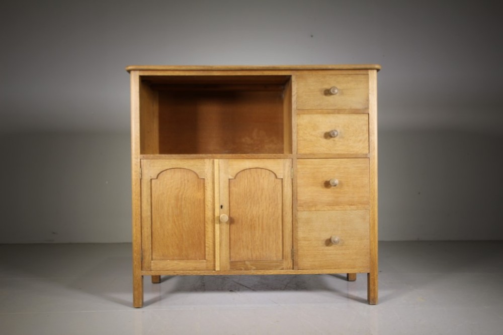 Early Heals Edwardian Antique Oak Cabinet