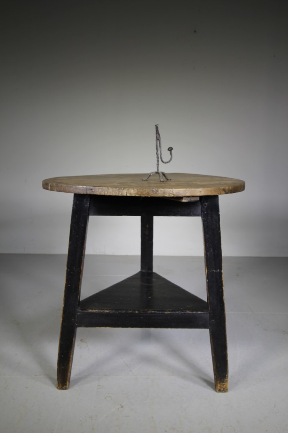 Original Painted Pine English Antique Cricket Table