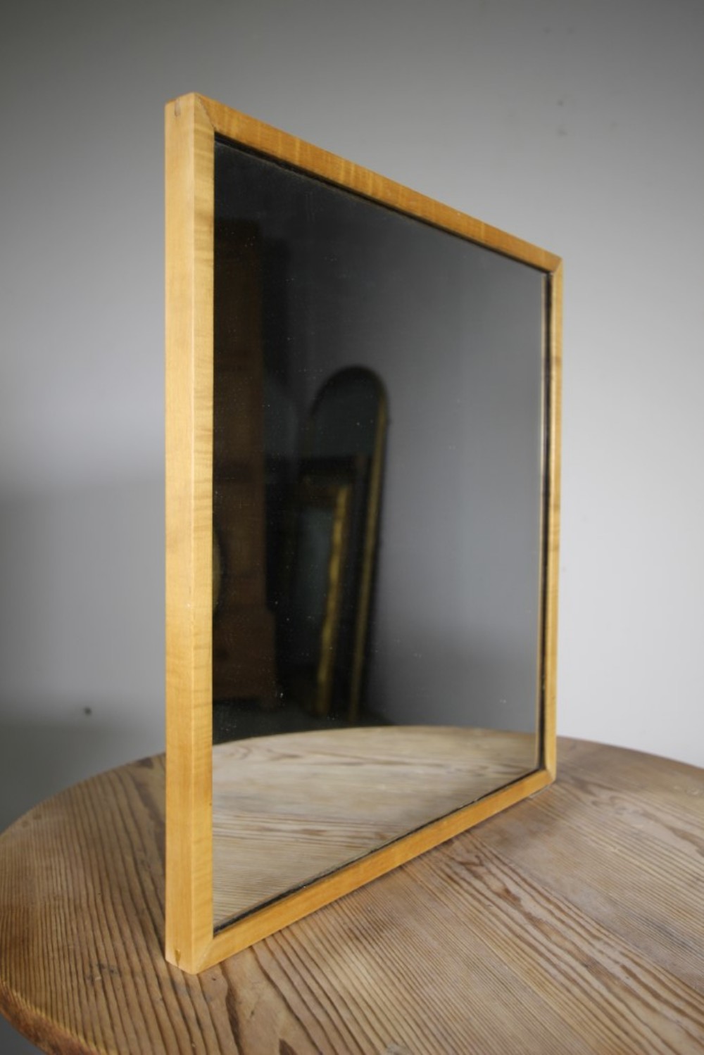 1930’s Gordon Russell Sycamore Wall Mirror – Labelled