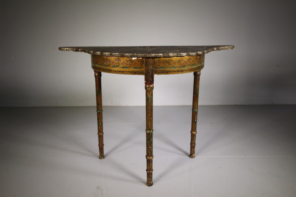 Unusual 19th Century Antique Kashmiri Shaped Side Table