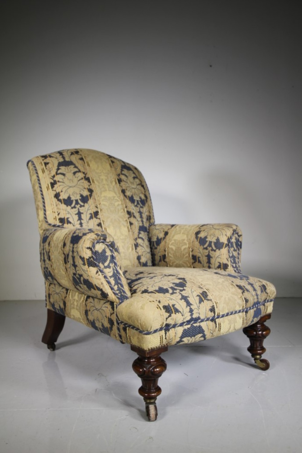 Over Sized Irish 19th Century Antique Armchair by N.A.Campbell & Co