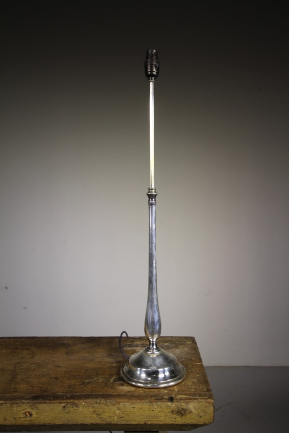 Faraday & Sons Extending Antique Silver Table Lamp – Rewired