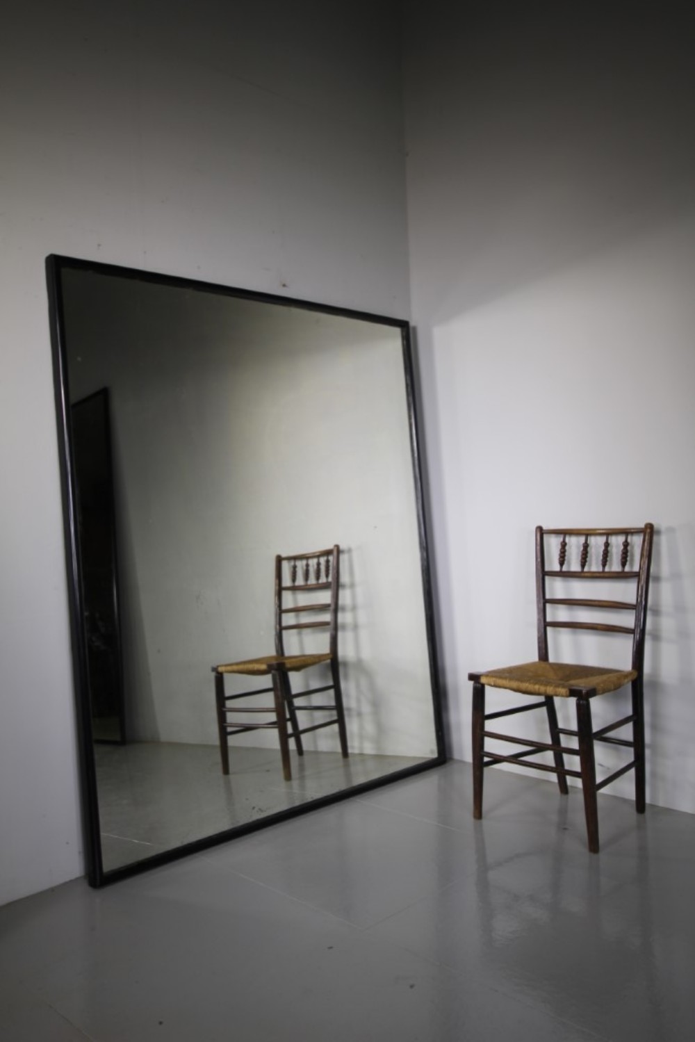 Large 19th Century Antique Outfitters Shop Mirror