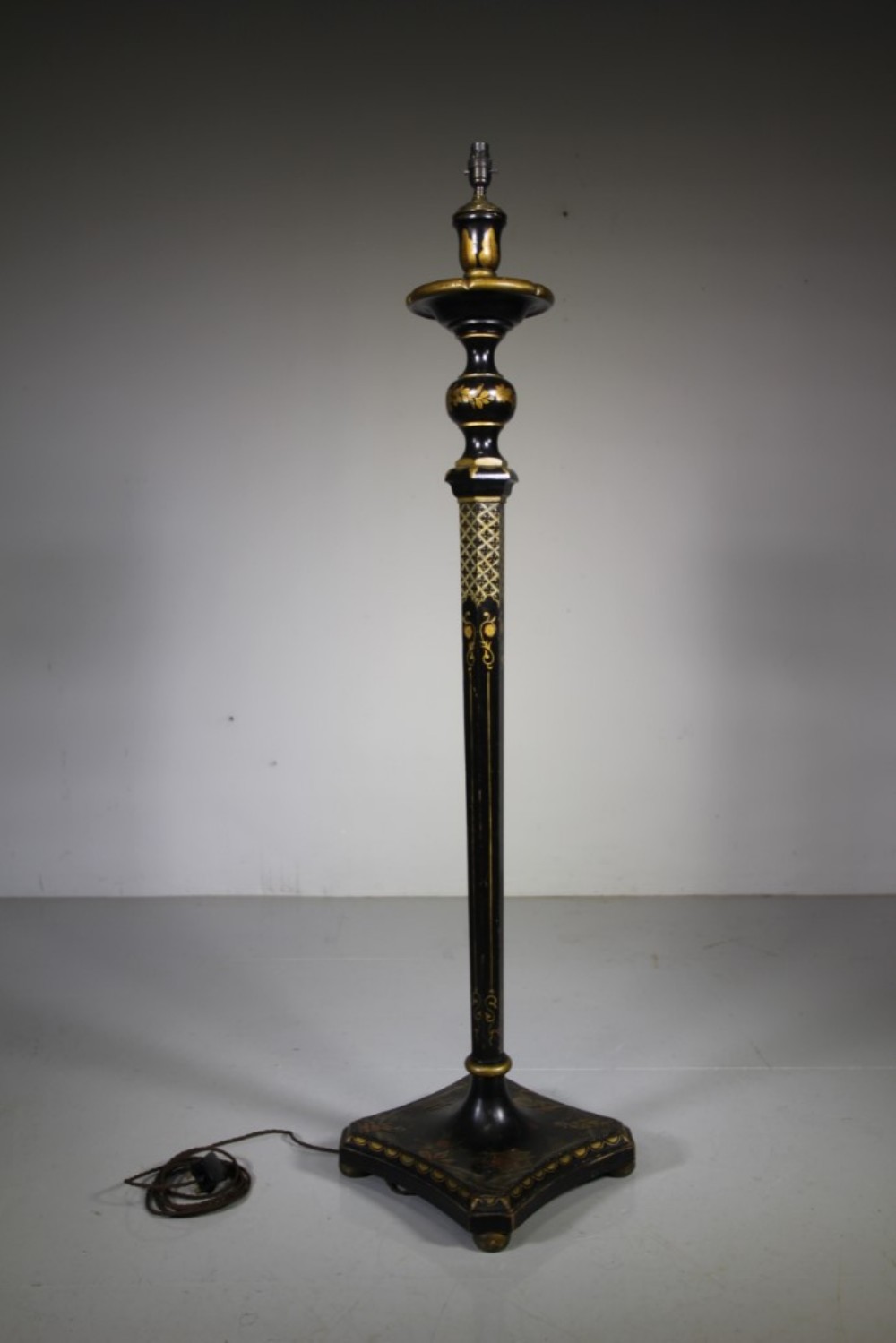 Edwardian Antique Chinoiserie Floor Lamp – Rewired
