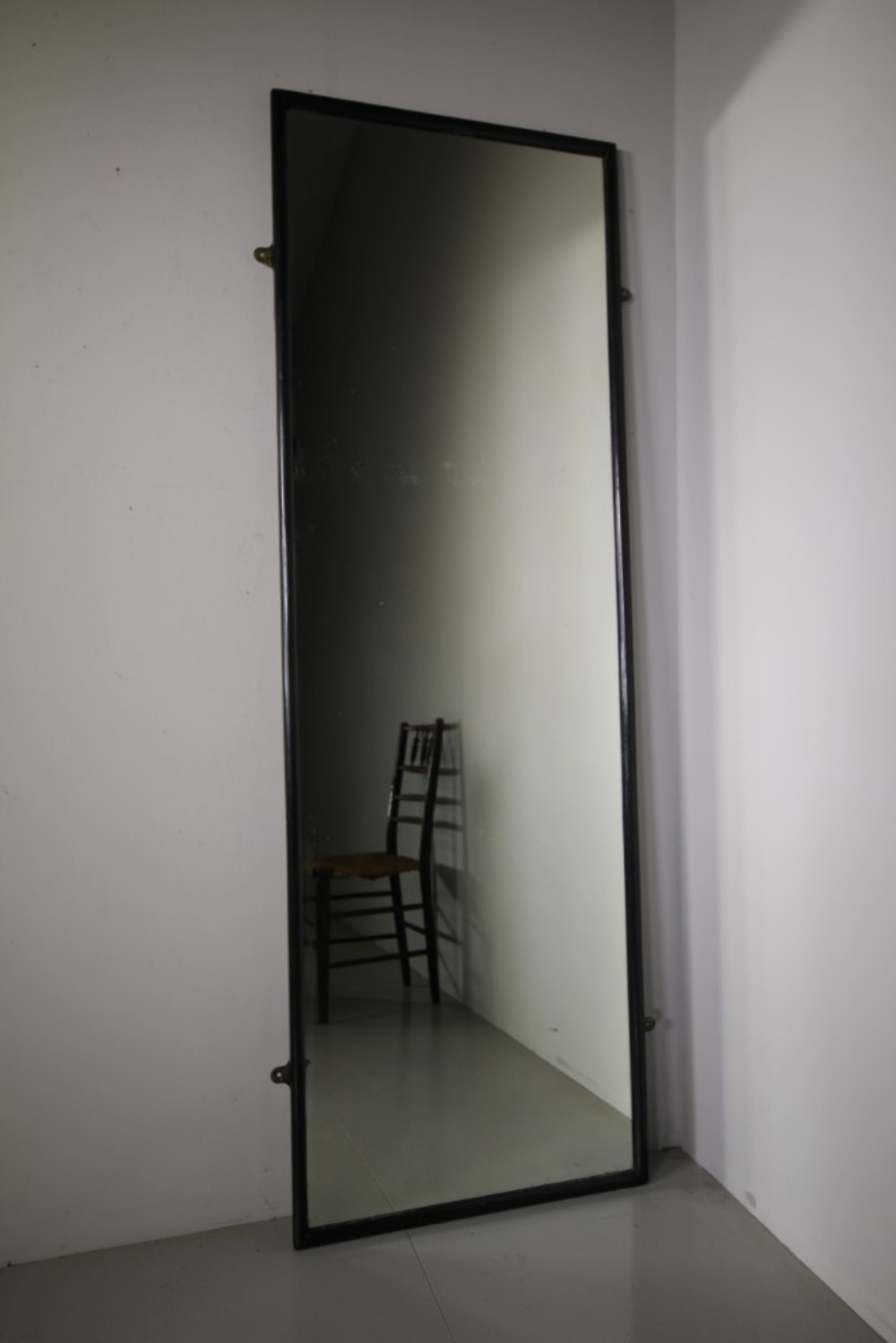 Tall Edwardian Antique Shop Fitting Mirror