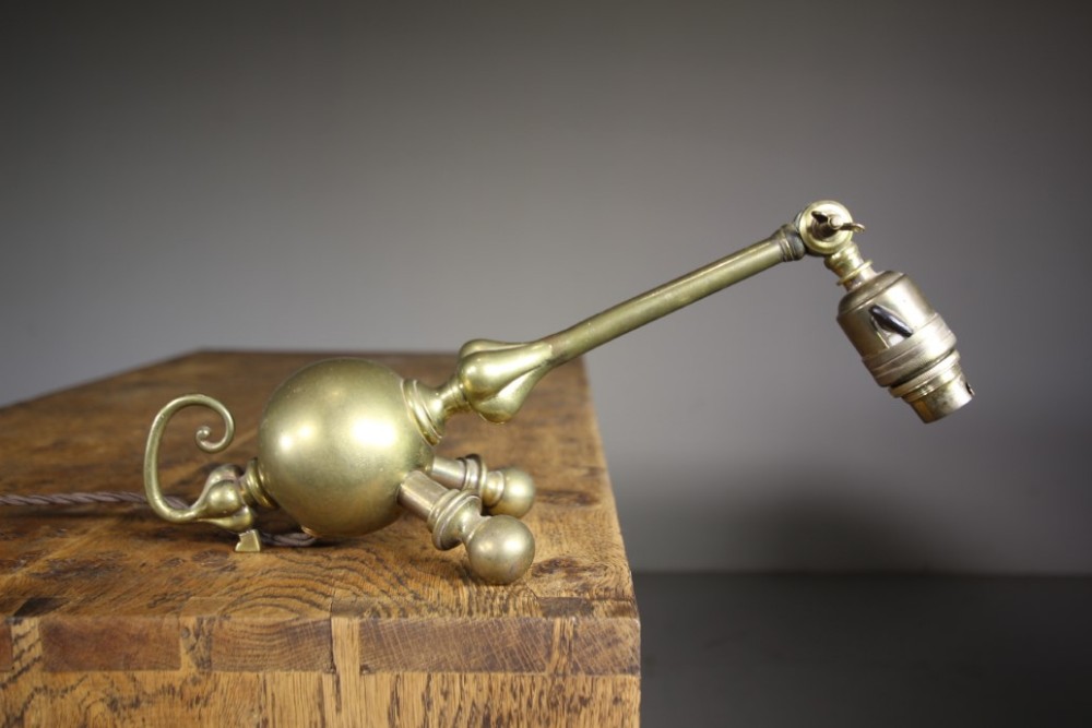 

Rare English Edwardian Antique Piano Lamp
