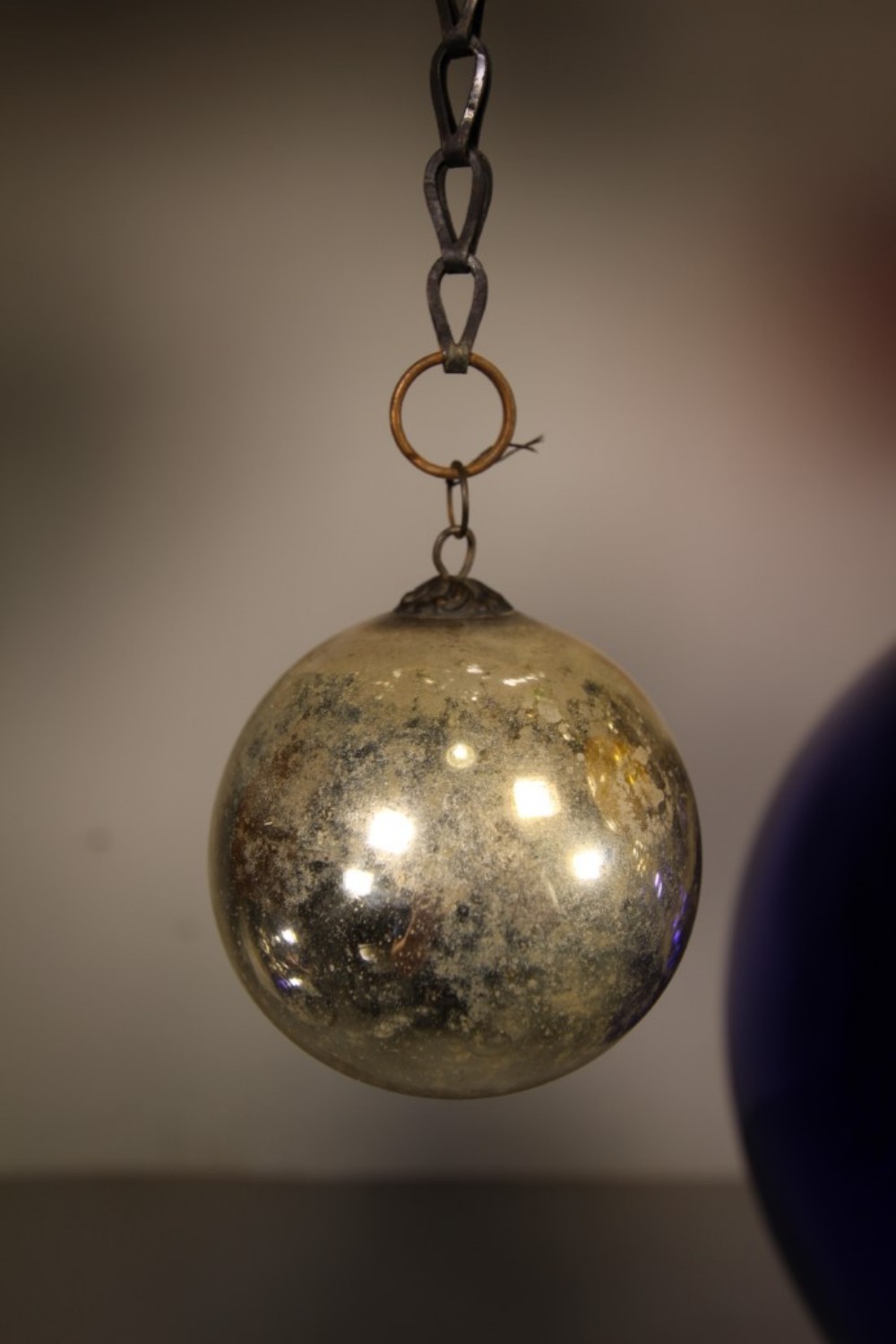English 19th Century Antique Witch Ball Ref 8