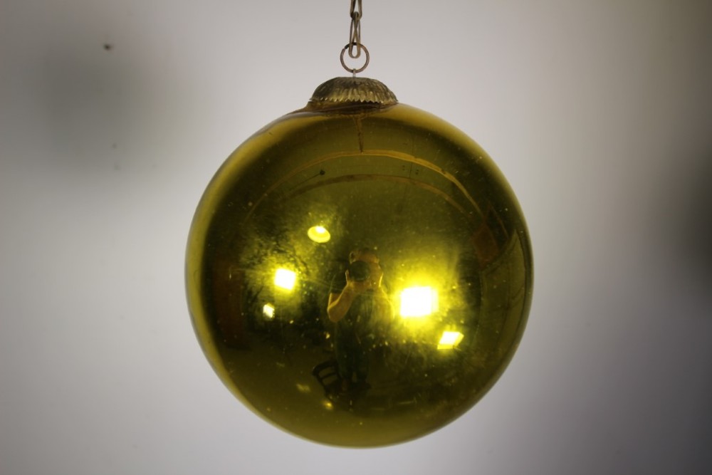English 19th Century Antique Witch Ball Ref 35