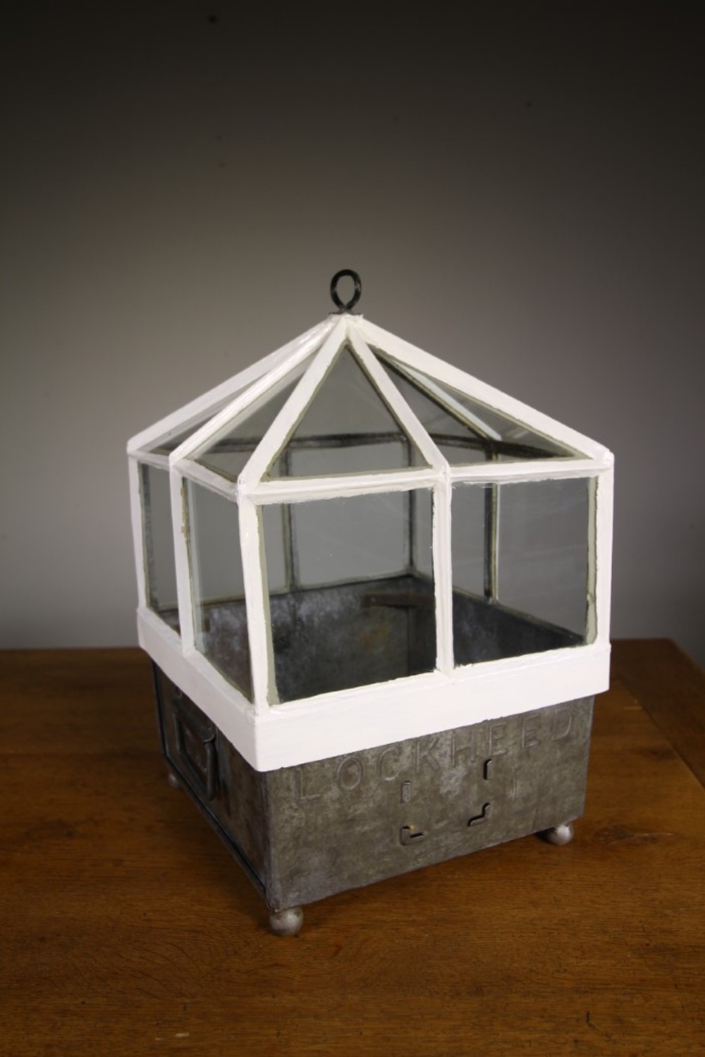 English 19th Century Antique Garden Cloche with Base
