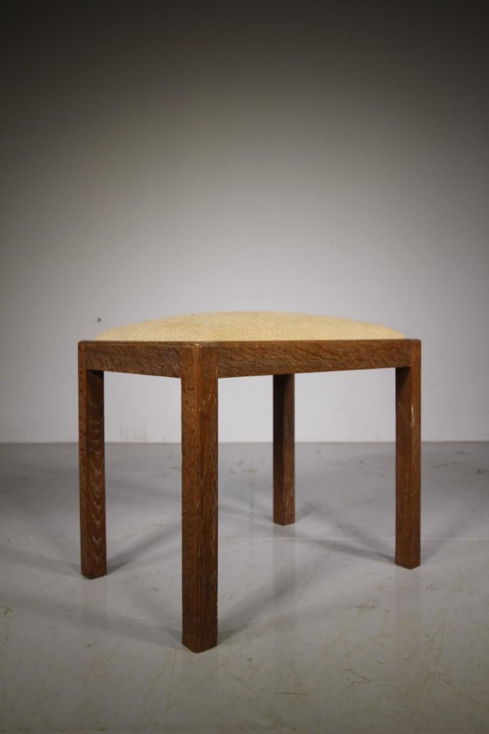 Heals of London 1920’s Oak Stool – Labelled 