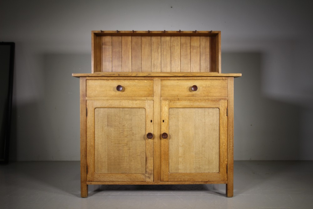 Early Rare Model Heals Antique Oak Dresser – Labelled