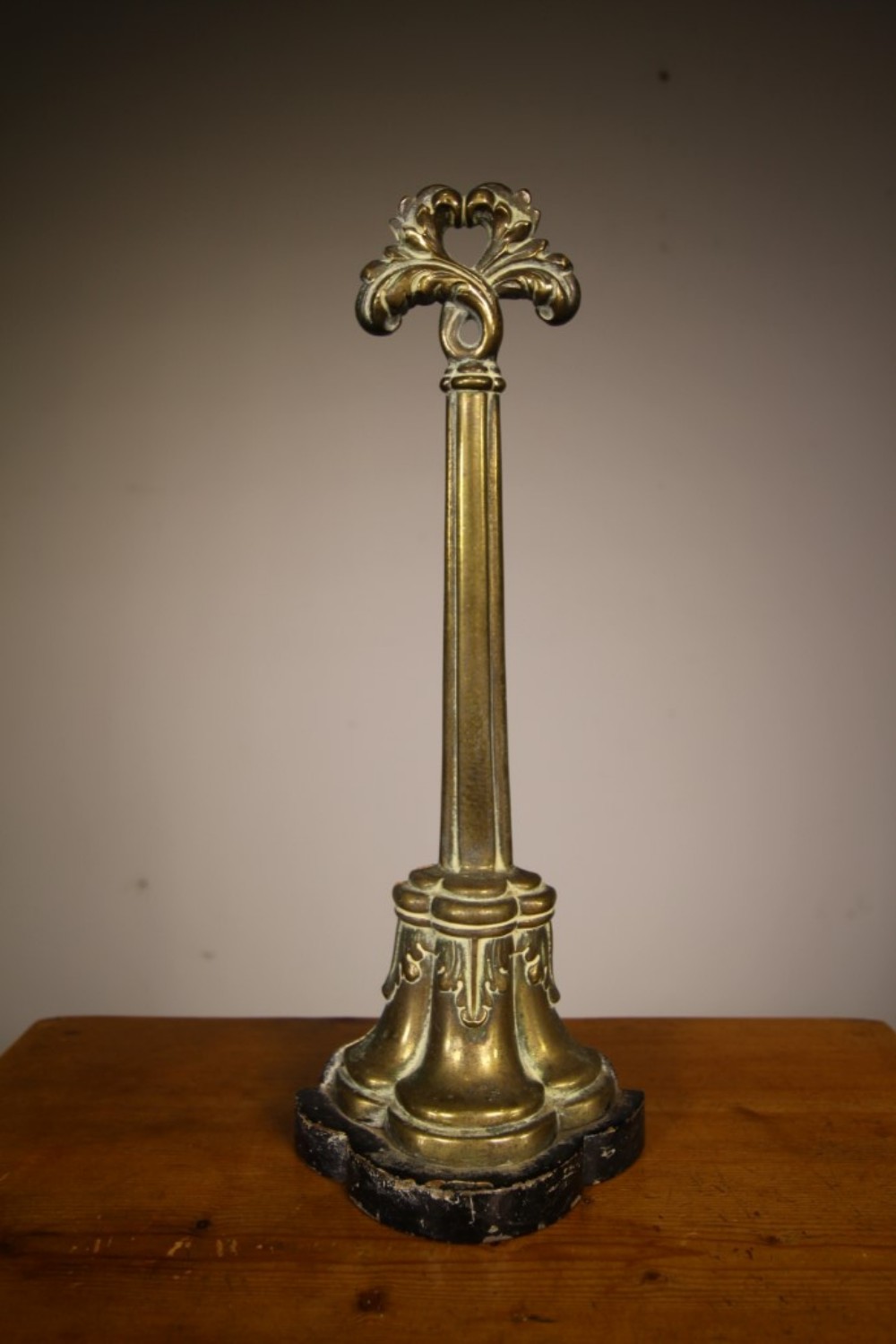 Regency Antique Bronze & Iron Door Stop 