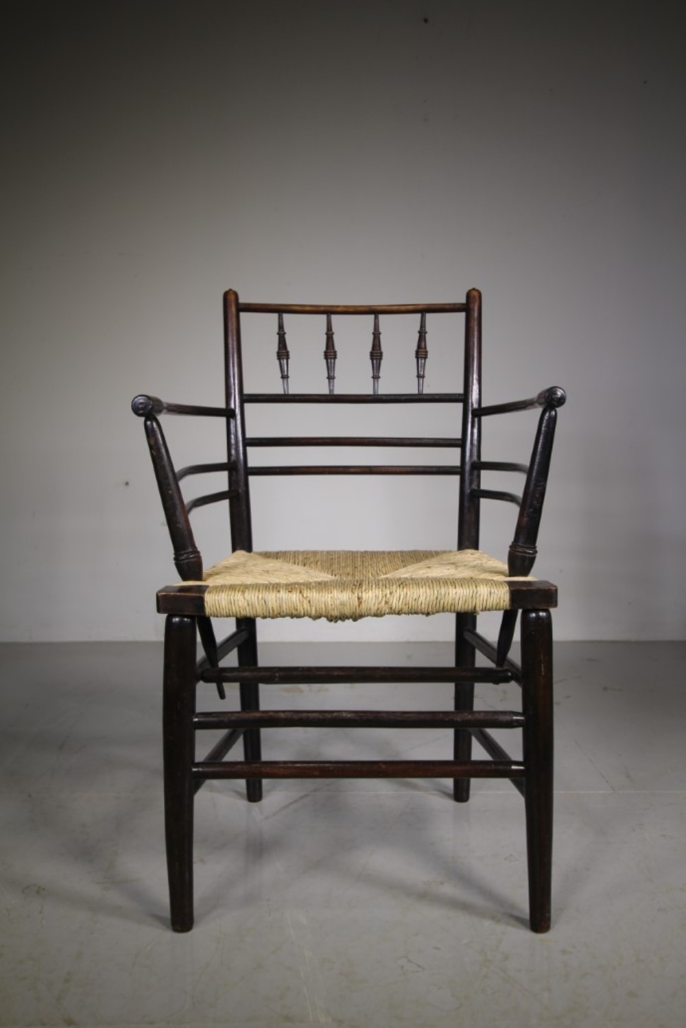 Original 19th Century Antique Sussex Chair by William Morris