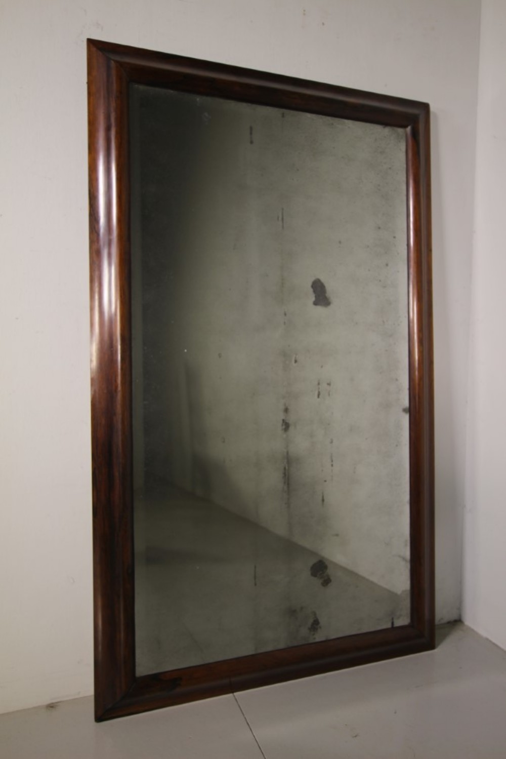 
English 18th Century Antique Mercury Plate Wall Mirror