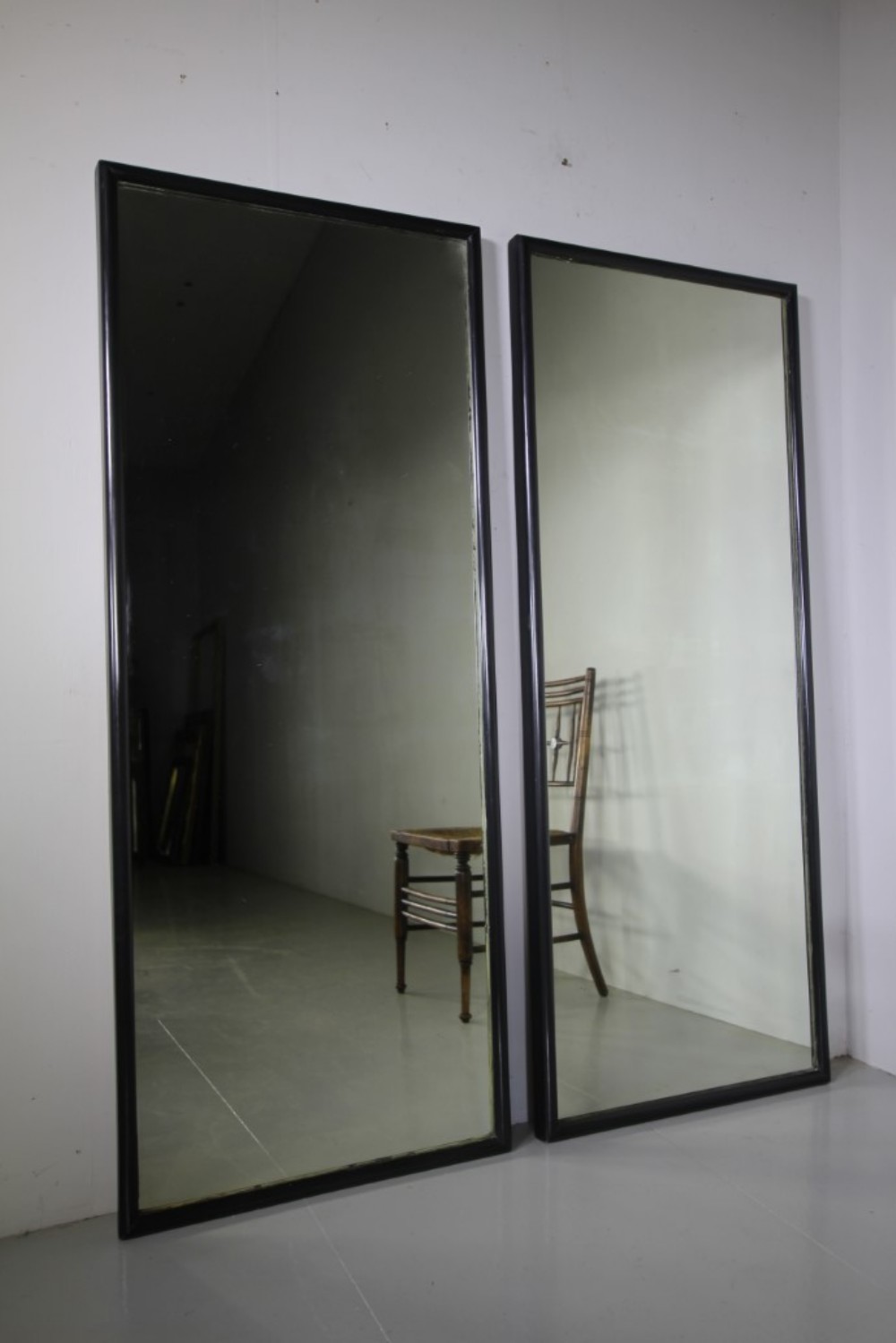 Pair of English 19th Century Antique Shop Fitting Mirrors