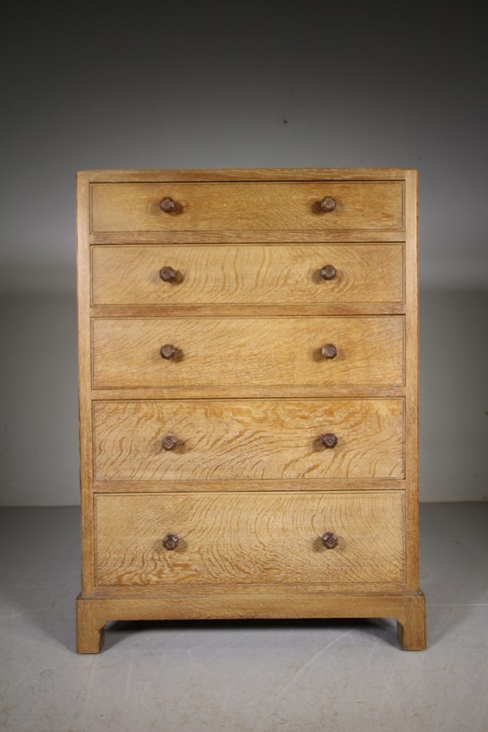 Heals of London Antique Oak Chest of Drawers