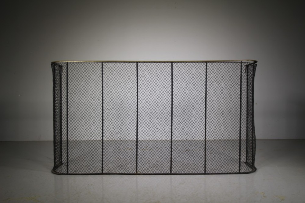 Large English 19th Century Antique Fire Guard