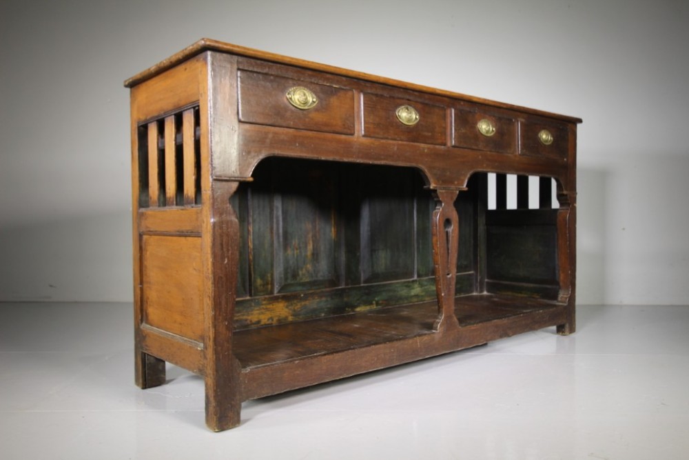 Rare 18th Century Original Painted Pine Tregaron Antique Welsh Dresser
