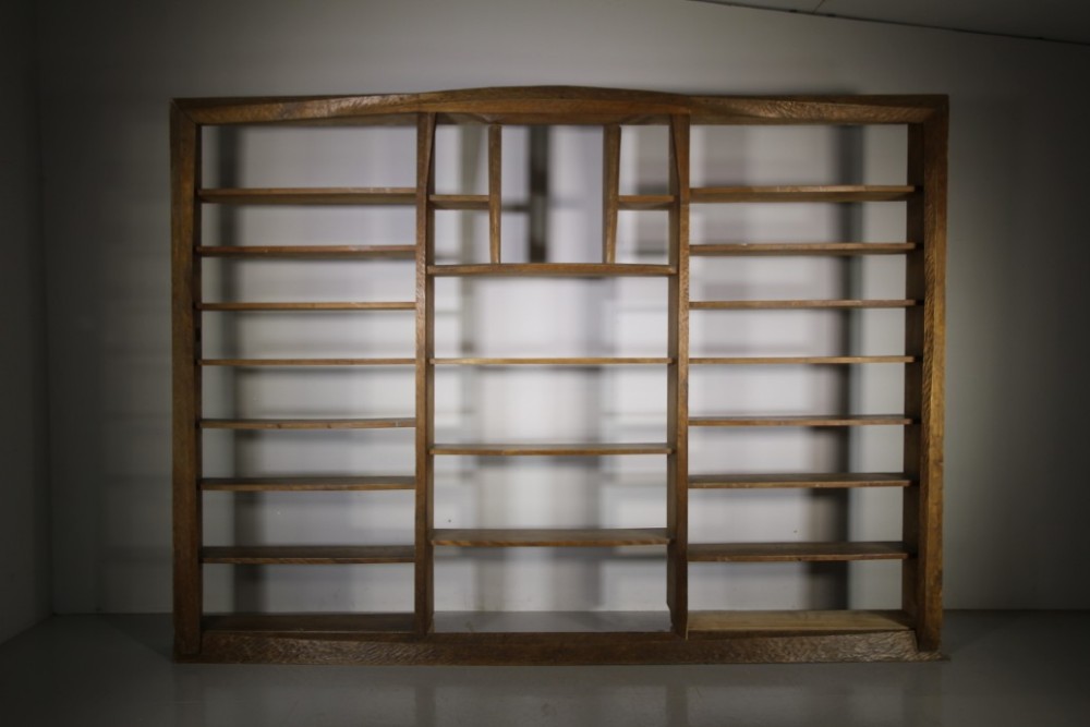 

Rare 1930’s Rudolf Steiner School Huge Oak Open Bookcase