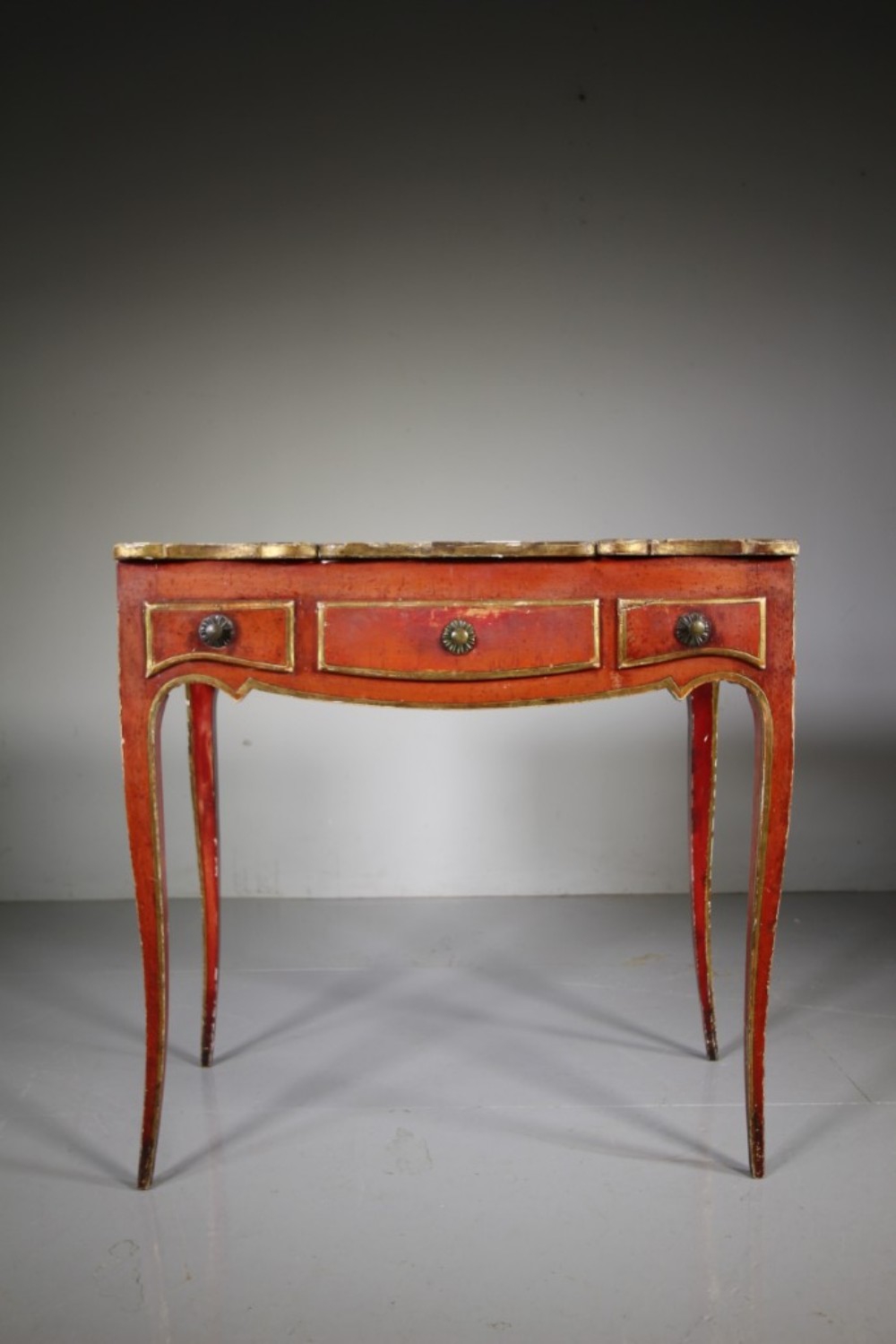 Decorative Original Painted Pine Antique Side Table