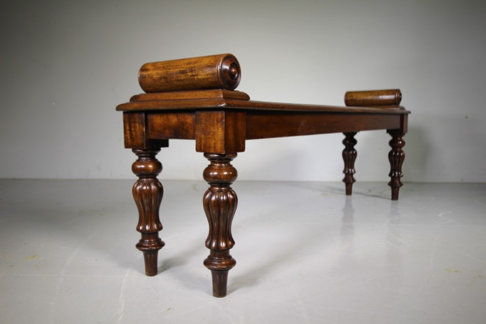Oversized English Regency Antique Window Seat