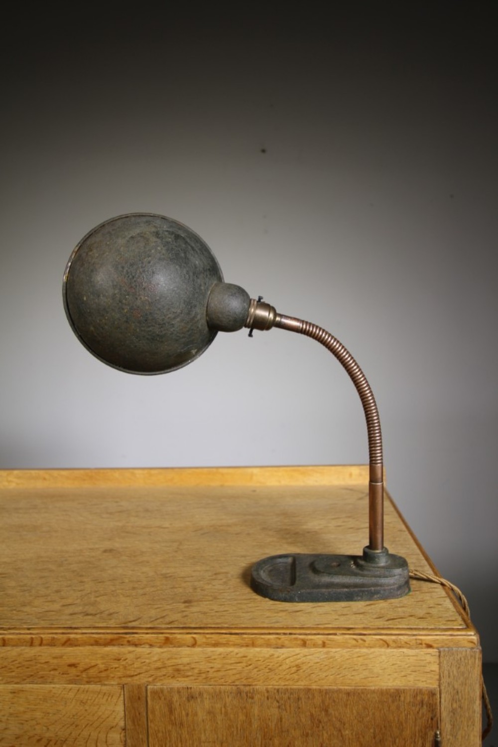English 1920’s Flexible Desk Lamp – Rewired