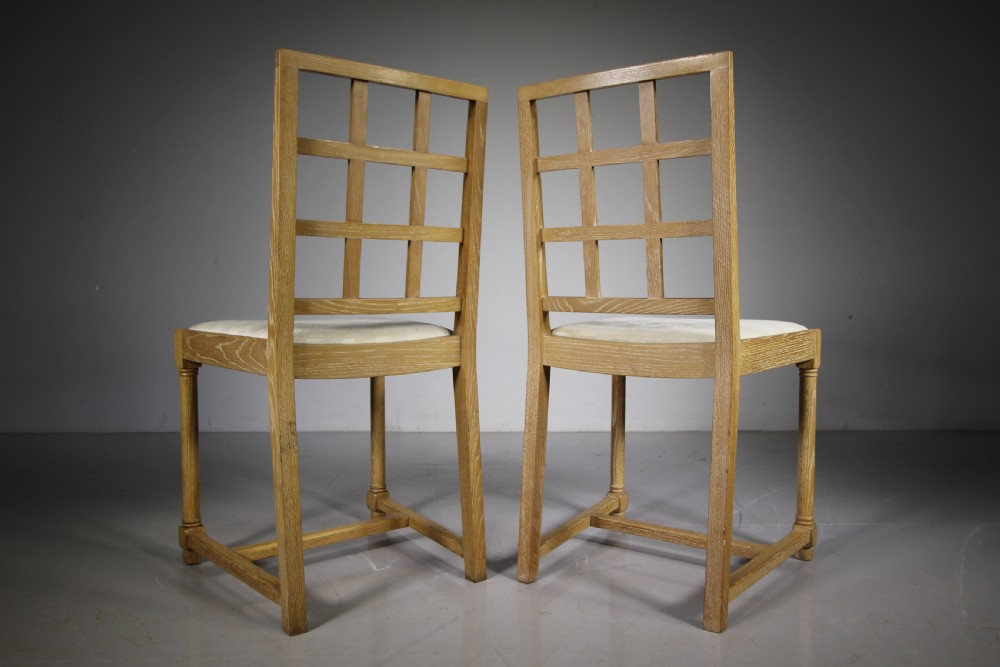 
Set of Six Heals 1930’s Tilden Oak Dining Chairs View V