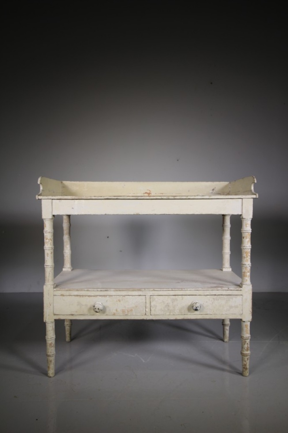 
English Regency Antique Side Table in Original Paint