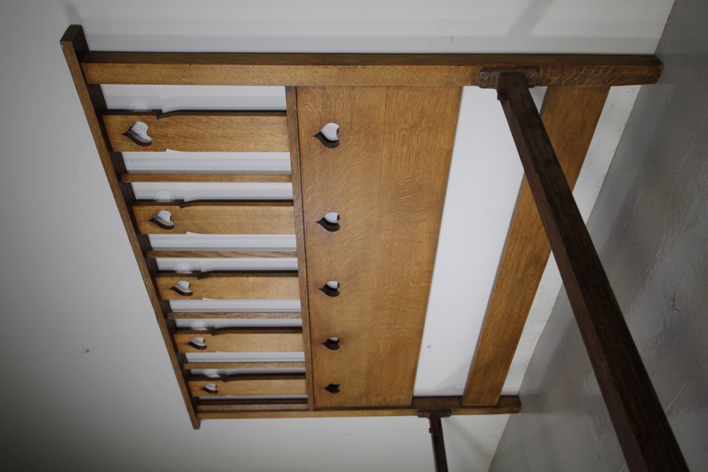 Very Rare Heals St.Ives Antique Oak Double Bed  View III