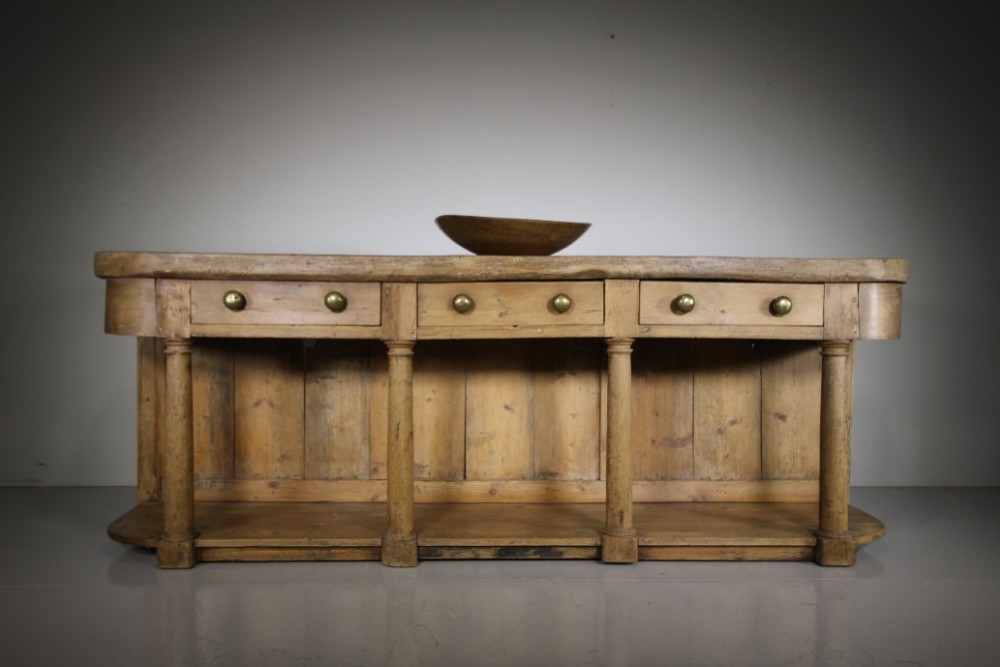 Wonderful 18th Century Large Antique Elm Bath Dresser 