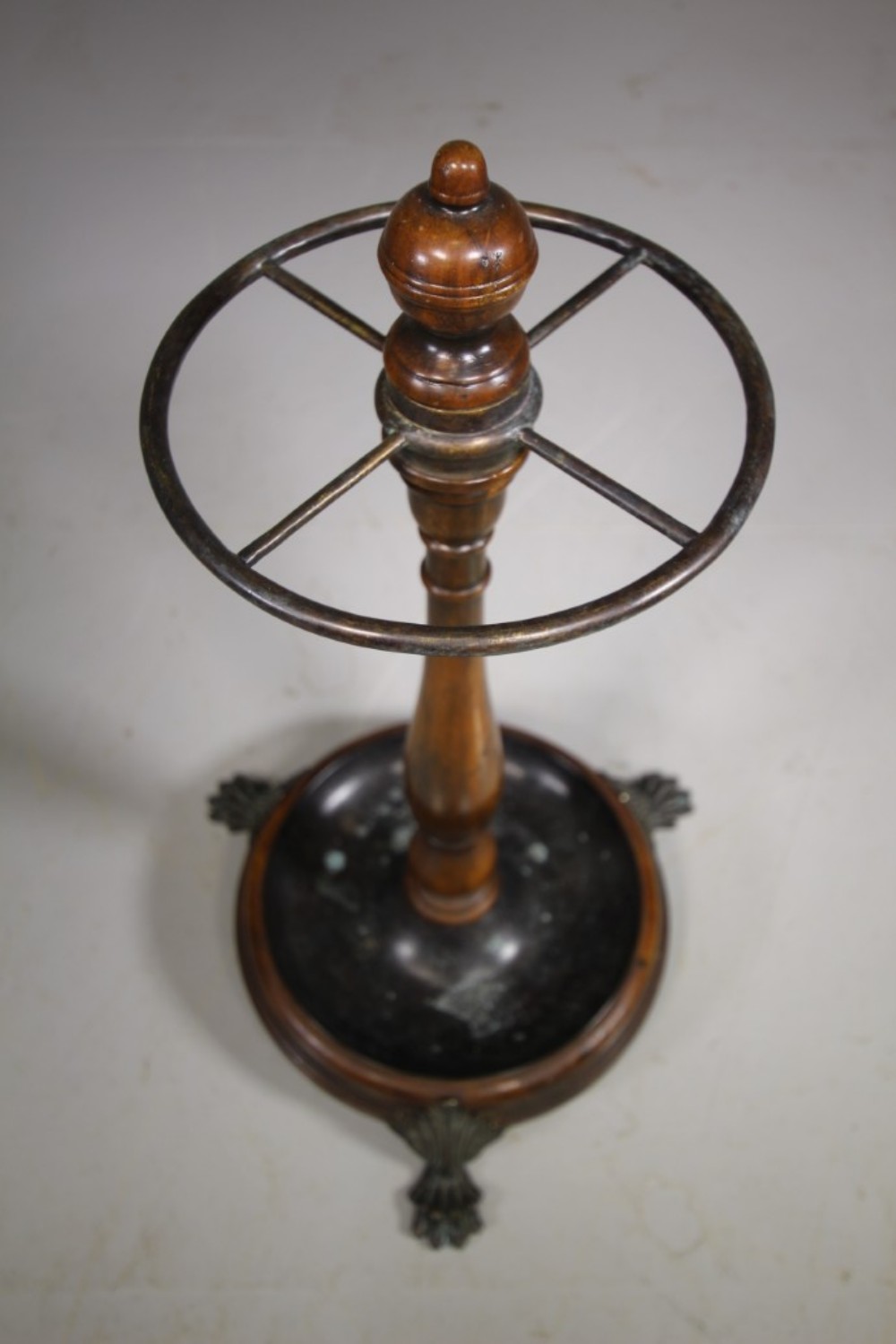 
English 19th Century Antique Walnut Stick Stand